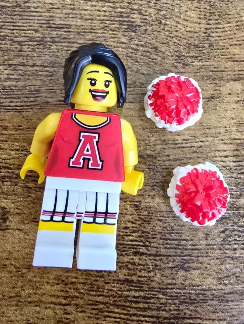LEGO Minifigures Series 8 Red Cheerleader (Genuine)